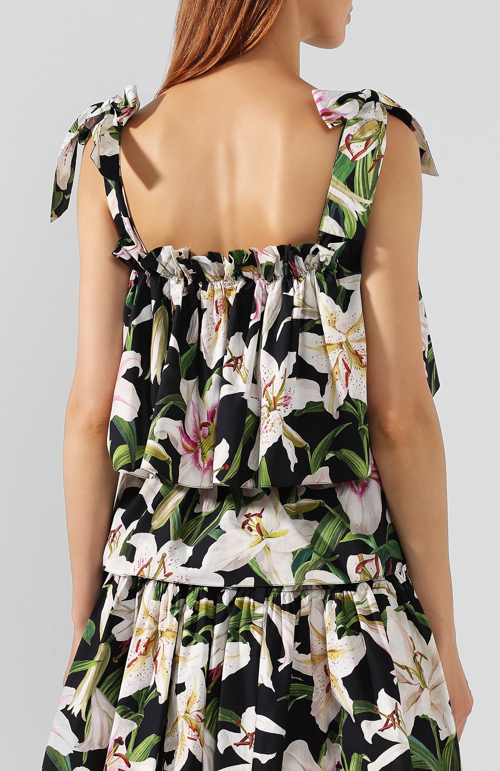 Хлопковый топ DOLCE & GABBANA, арт. F72W7T/HS5E0, фото 4