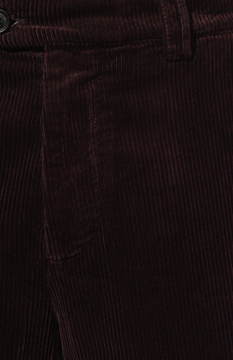 Мужские вельветовые брюки-карго BRUNELLO CUCINELLI бордового цвета, арт. M280DB2162 | Фото 5 (Материал внешний: Хлопок; Длина (брюки, джинсы): Стандартные; Случай: Повседневный; Силуэт М (брюки): Карго; Стили: Кэжуэл; Автома�тизация ТО: Проставлено; Автоматизация состава: Проставлено)