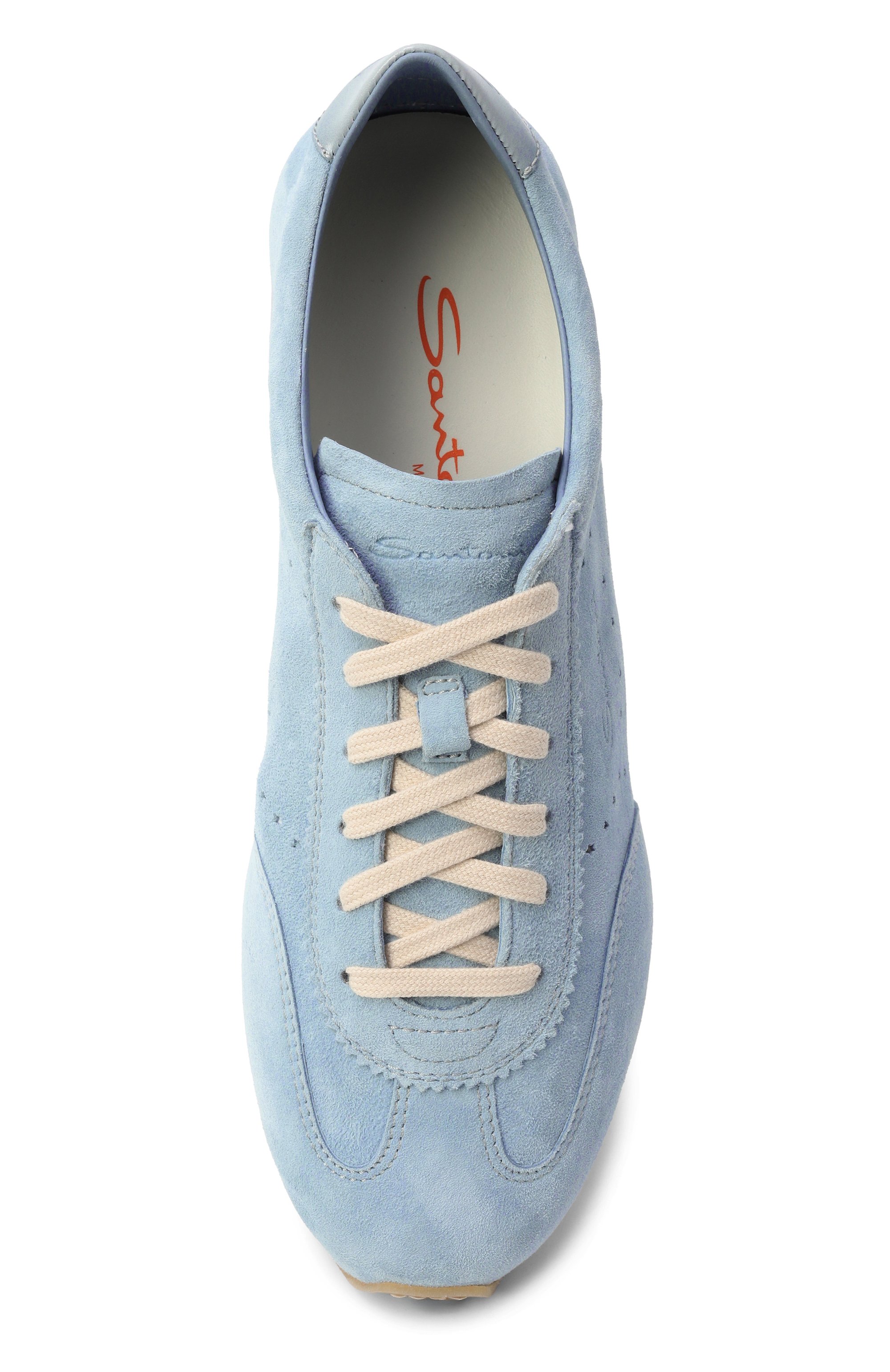 Замшевые кроссовки SANTONI, арт. WBGG61356BIFTTKR, фото 6