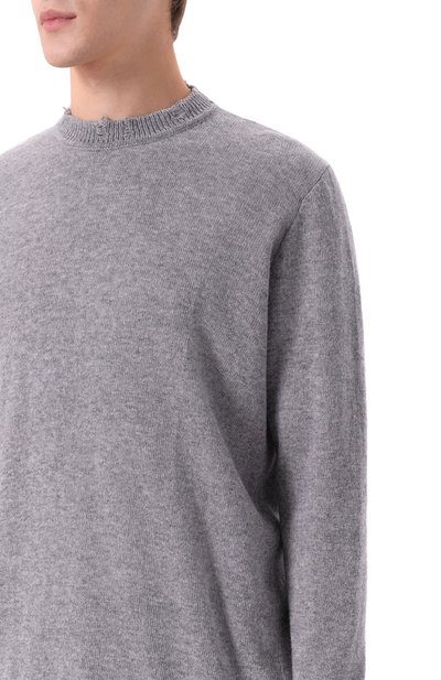 Джемпер из шерсти и вискозы NEVER ENOUGH серого цвета по цене 32800 руб., арт. MKN080, фото 5 Джемпер из шерсти и вискозы NEVER ENOUGH, арт. MKN080, фото 5