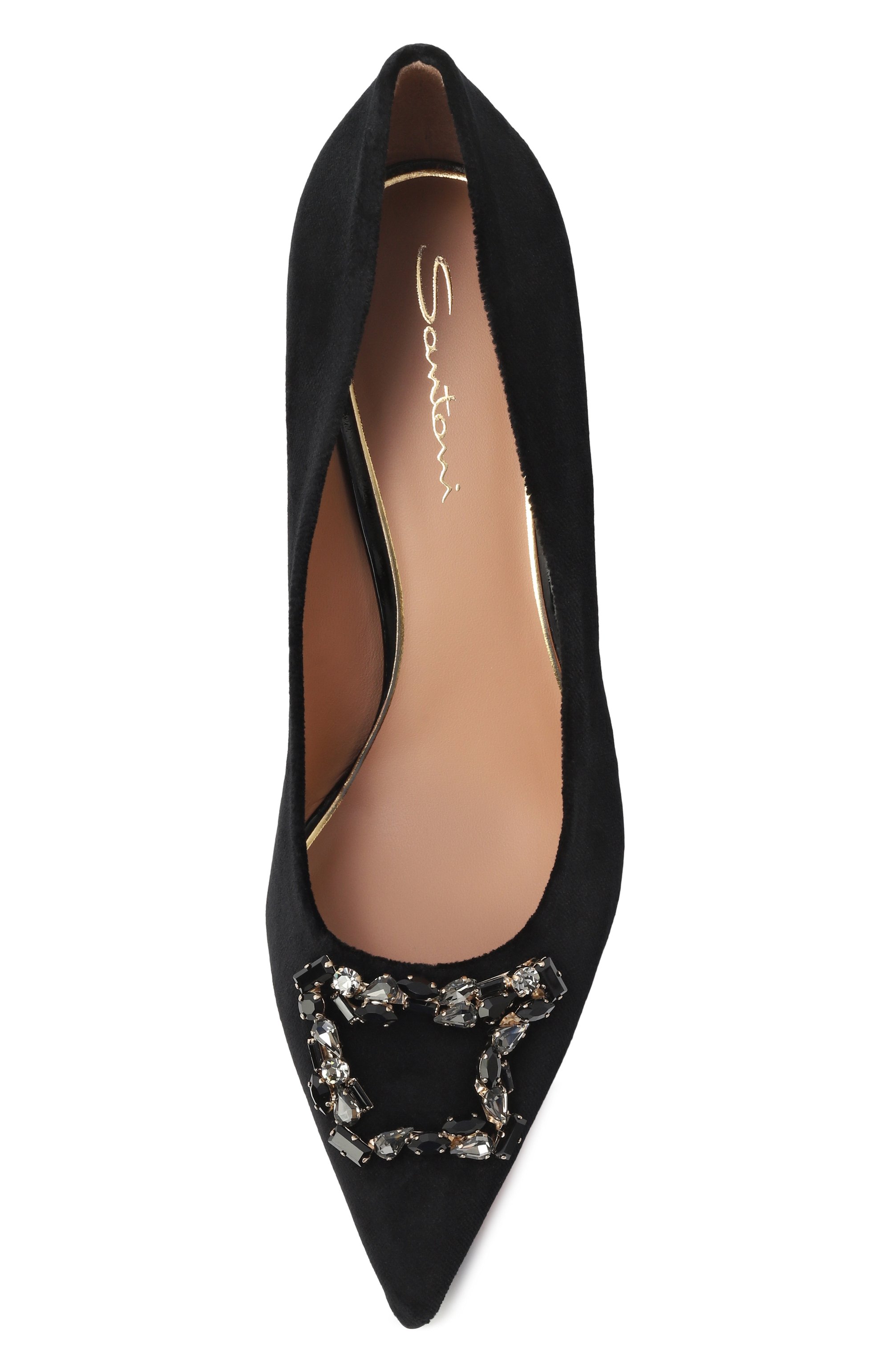 Бархатные туфли sibille SANTONI, арт. WDIG71951HI2NVUX, фото 6