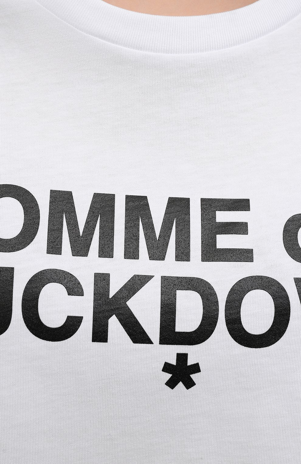Хлопковая футболка COMME DES FUCKDOWN белого цвета по цене 5435 руб., арт. CDFD1342, фото 5 Хлопковая футболка COMME DES FUCKDOWN, арт. CDFD1342, фото 5