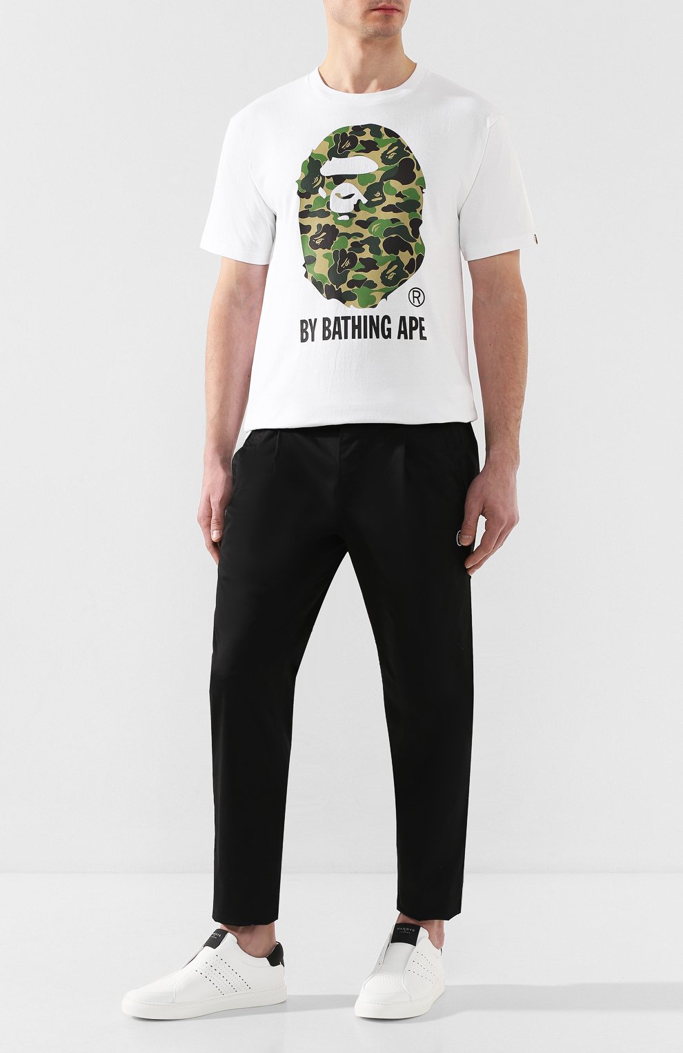 Кожаные кеды HARRYS OF LONDON белого цвета по цене 42250 руб., арт. TRACK TECH LEATHER, фото 2 Кожаные кеды HARRYS OF LONDON, арт. TRACK TECH LEATHER, фото 2