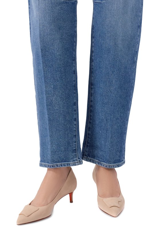 Замшевые туфли Sibille Santoni WDLG71911HI2TMGD Бежевый  WDLG71911HI2TMGD Фото 2