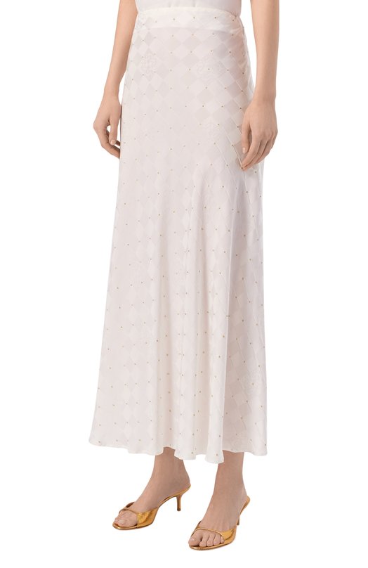 Шелковая юбка Elie Saab SK269NRC26/VI007 Кремовый  SK269NRC26/VI007 Фото 3