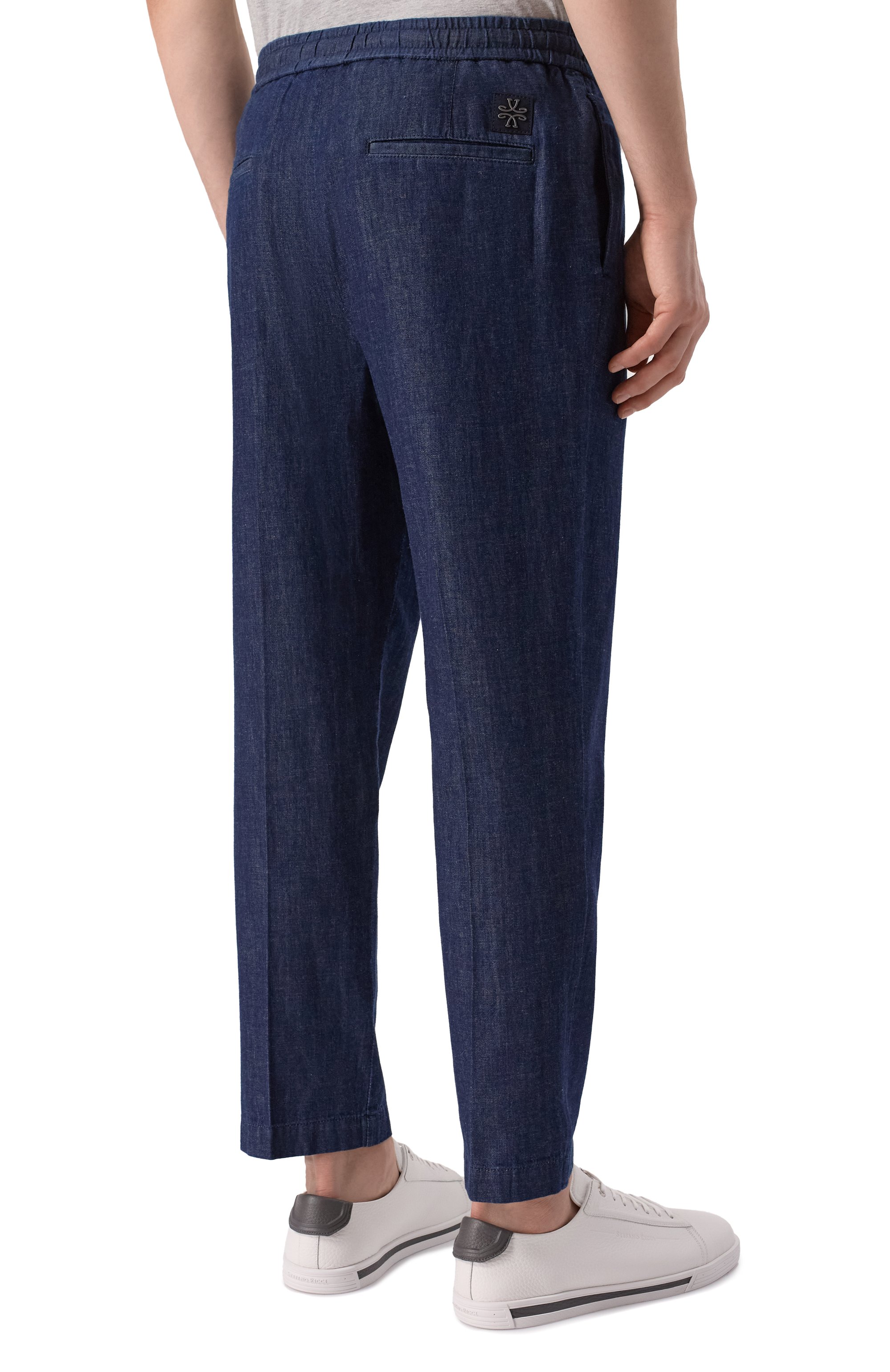 Хлопковые брюки daniel JACOB COHEN темно-синего цвета по цене 48800 руб., арт. JUM_P0017 001 T728A R1, фото 4 Хлопковые брюки daniel JACOB COHEN, арт. JUM_P0017 001 T728A R1, фото 4