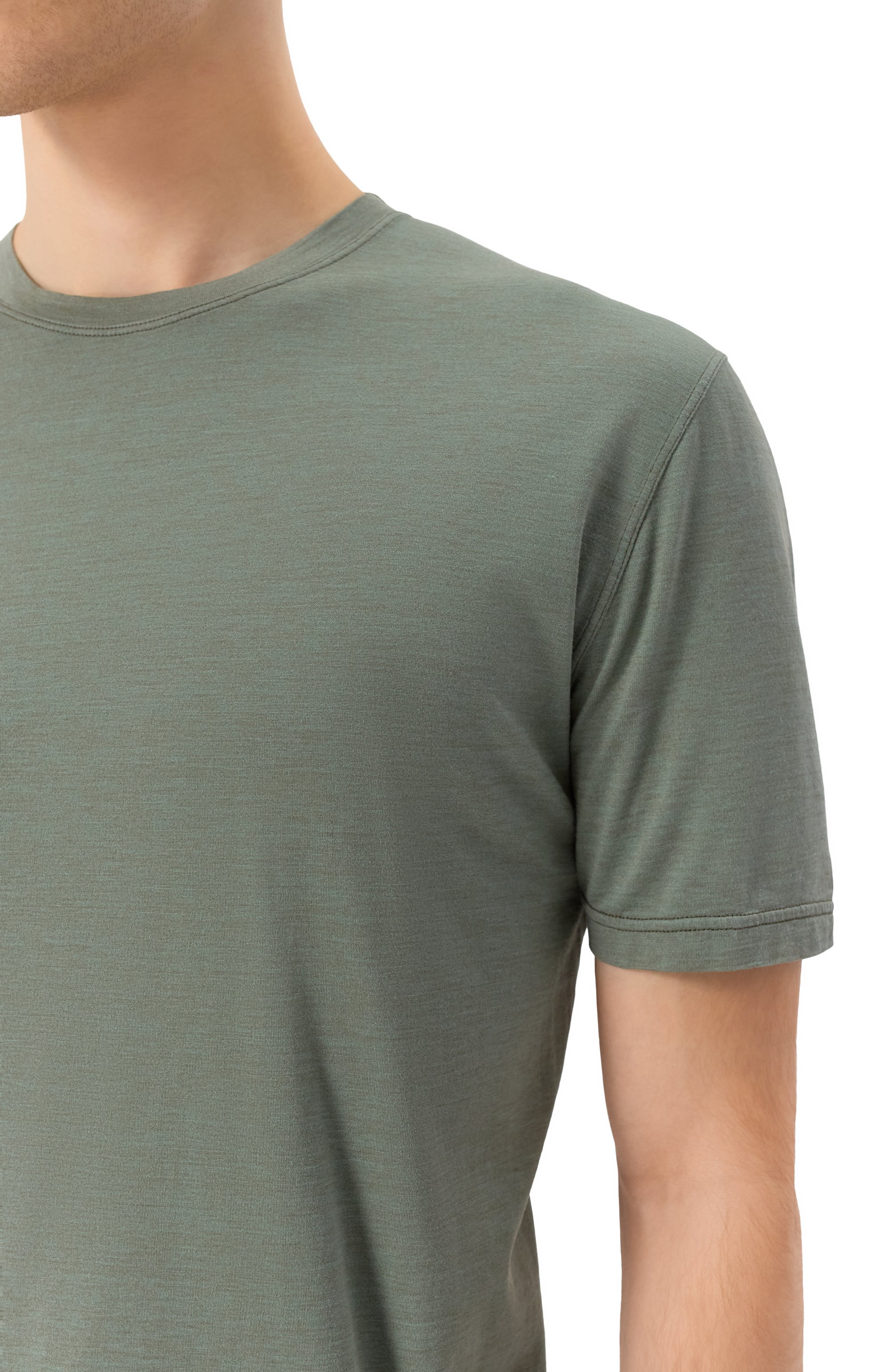 Футболка из шелка и хлопка KITON, арт. UMK063205, фото 5