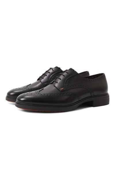 Мужские кожаные дерби easy SANTONI, арт. MGEG19033NEAXNTG