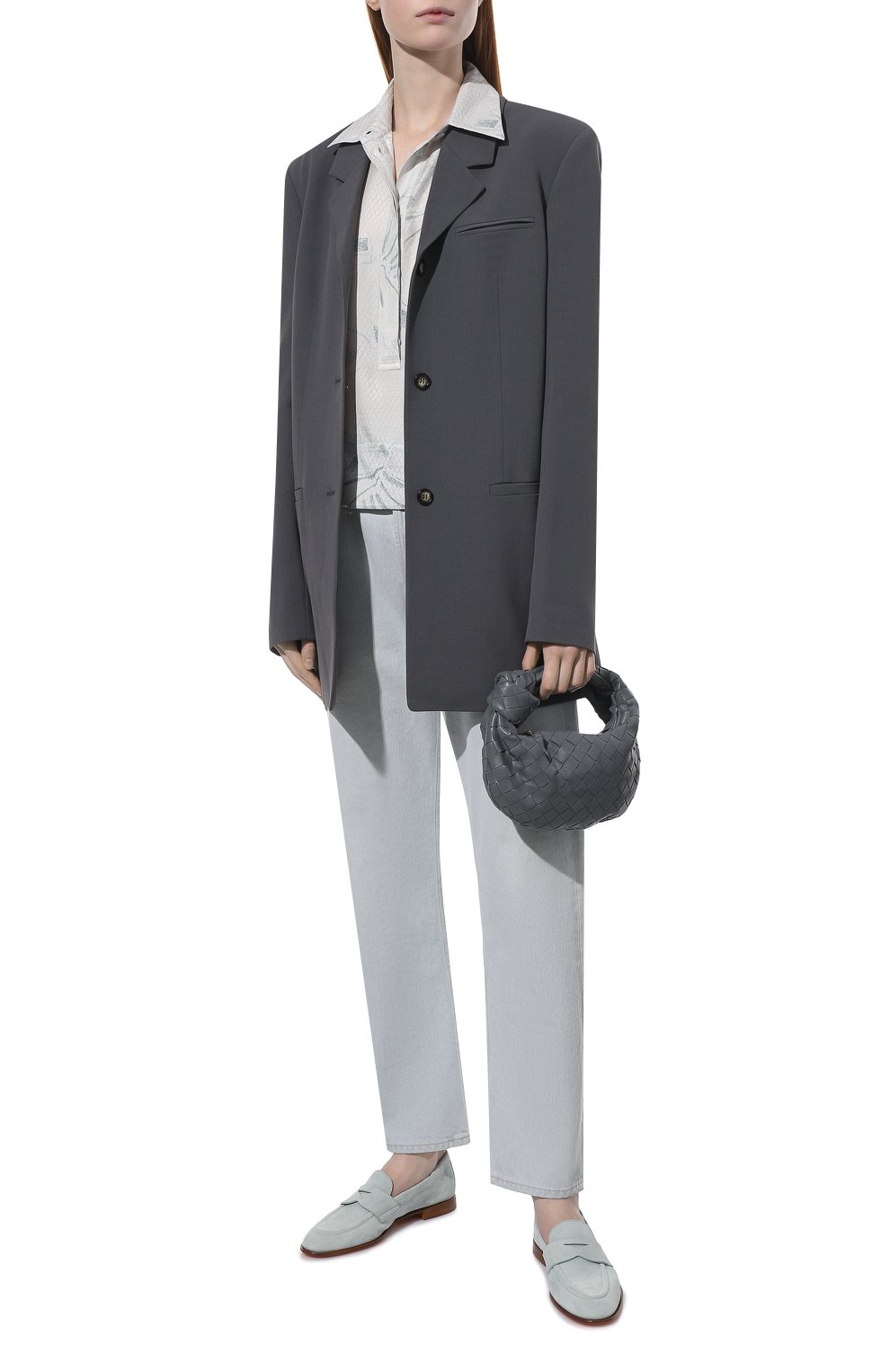 Замшевые лоферы SANTONI голубого цвета по цене 69950 руб., арт. WUSF59962HAFSLH0Z25, фото 2 Замшевые лоферы SANTONI, арт. WUSF59962HAFSLH0Z25, фото 2