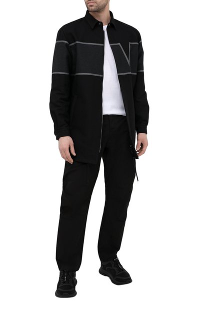 Хлопковая футболка VALENTINO, арт. VV3MG10V72H, фото 2