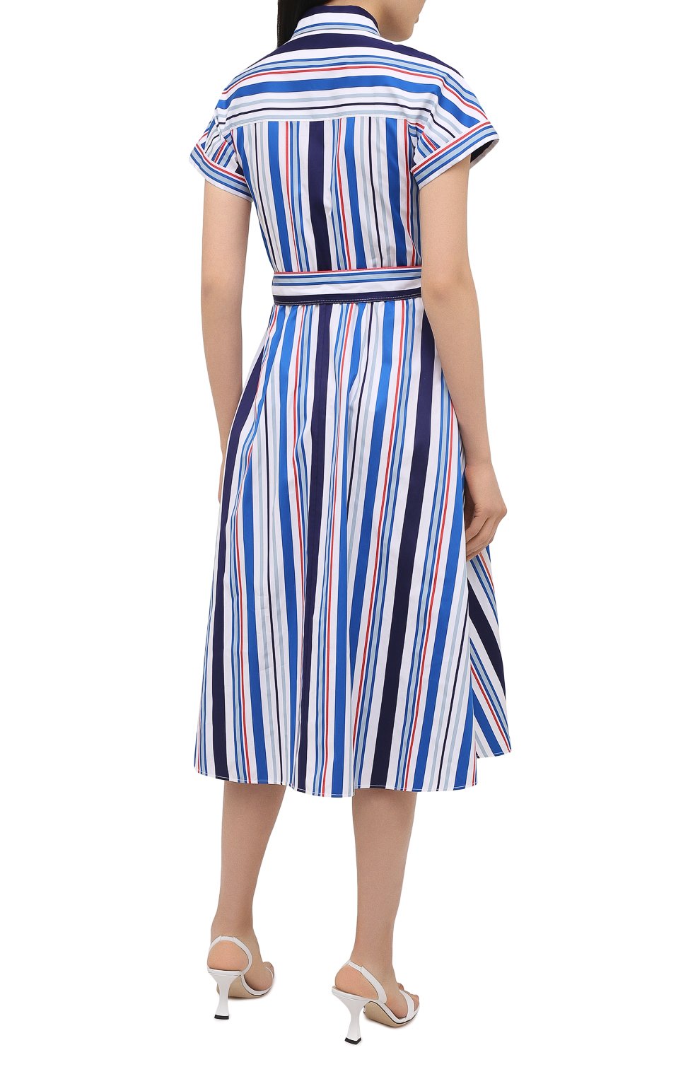 Хлопковое платье LORO PIANA синего цвета по цене 206000 руб., арт. FAL7088, фото 4 Хлопковое платье LORO PIANA, арт. FAL7088, фото 4