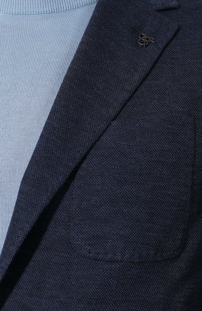 Хлопковый пиджак CANALI темно-синего цвета по цене 53150 руб., арт. W0147/WJ01622, фото 5 Хлопковый пиджак CANALI, арт. W0147/WJ01622, фото 5
