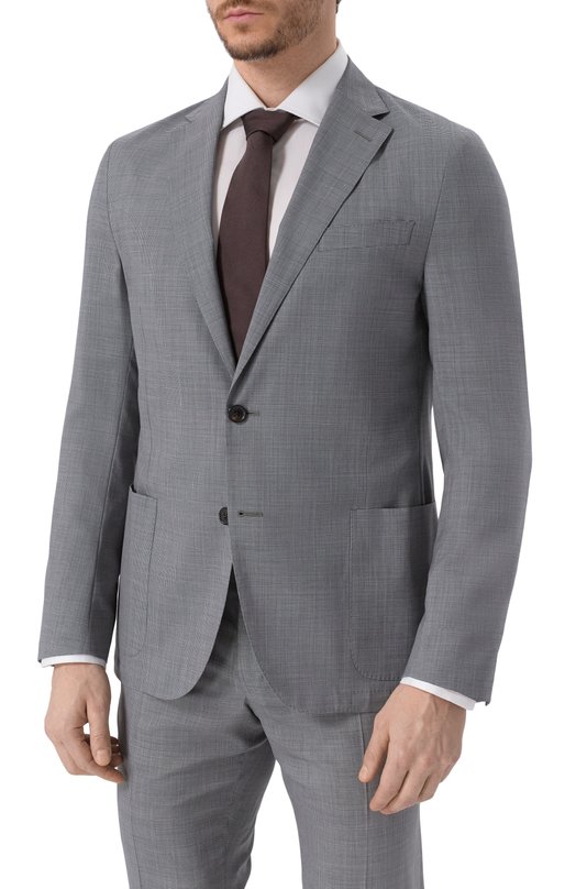 Шерстяной костюм Corneliani 25X007-2517446_SET Серый  25X007-2517446_SET Фото 3