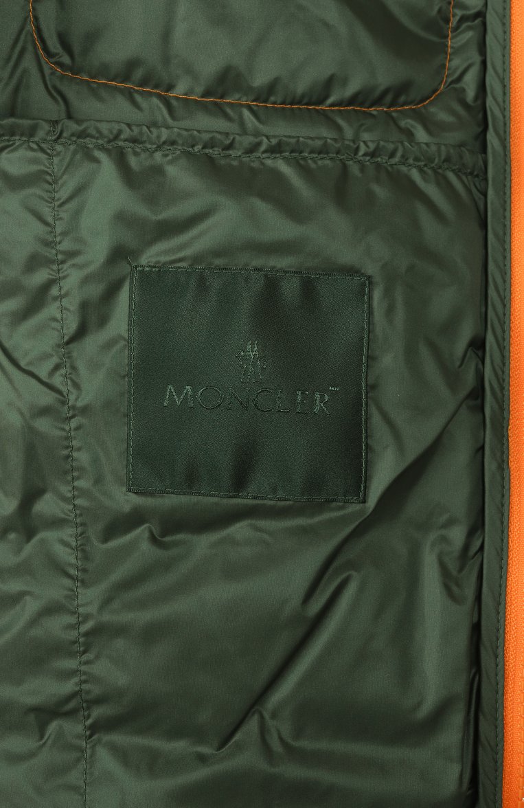 Мужская пуховая куртка divedro MONCLER оранжевого цвета, арт. 1A00072/M2640 | Фото 7 (Материал подклада: Синтетический материал; Материал внешний: Синтетический материал; Длина (верхняя одежда): Короткие; Рукава: Длинные; Стили: �Кэжуэл; Мужское Кросс-КТ: Куртка-пуховая; Материал утеплителя: Пух и перо; Кросс-КТ: Утепленные)