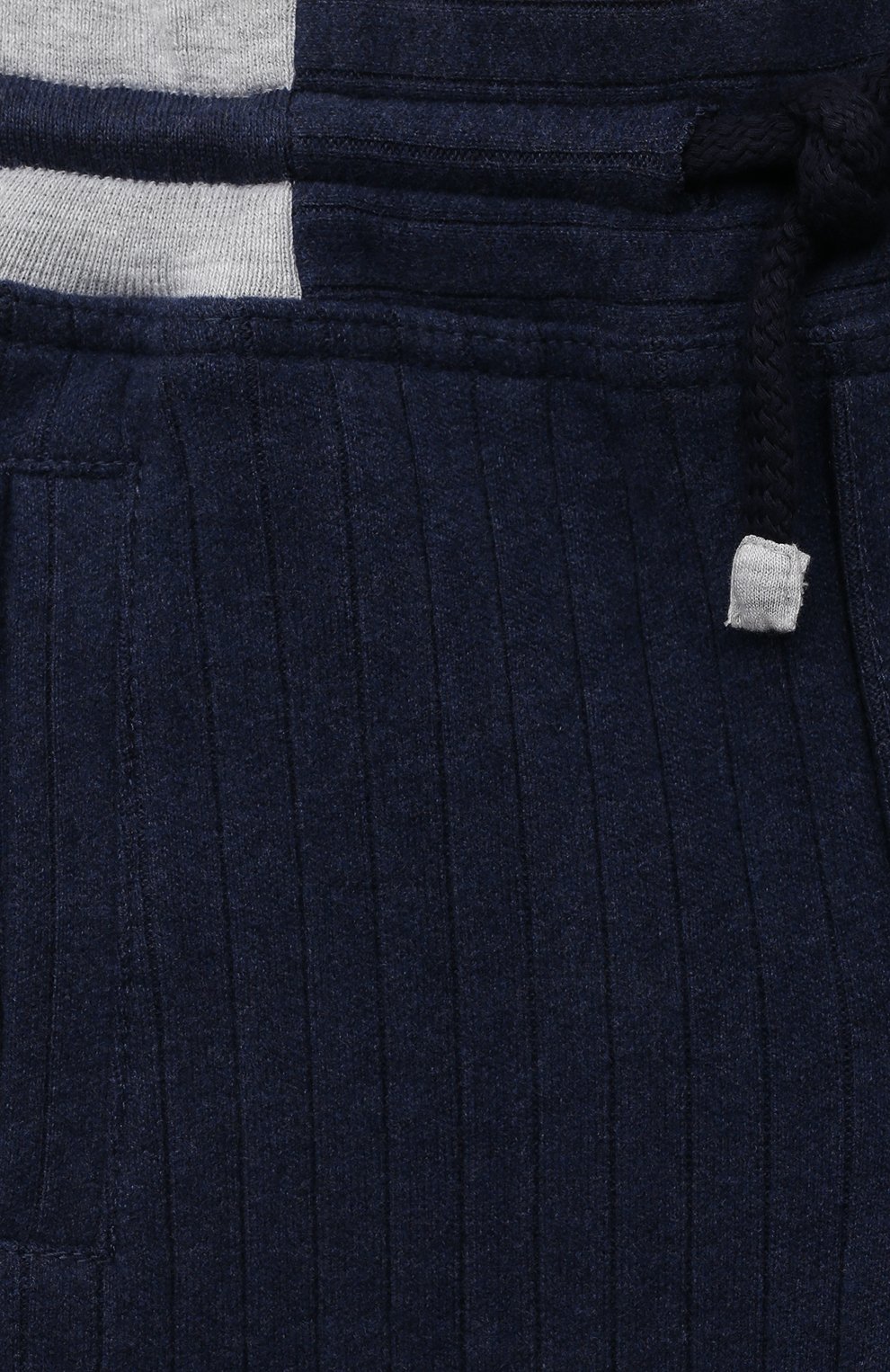 Хлопковые джоггеры BRUNELLO CUCINELLI темно-синего цвета по цене 44000 руб., арт. BTU20E339A, фото 3 Хлопковые джоггеры BRUNELLO CUCINELLI, арт. BTU20E339A, фото 3