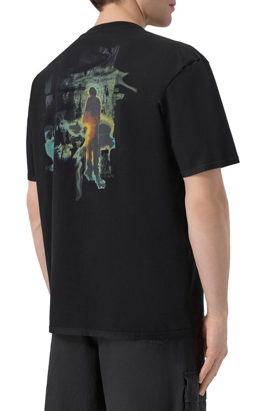 Хлопковая футболка Premiata PA1056 Чёрный  PA1056 Фото 4