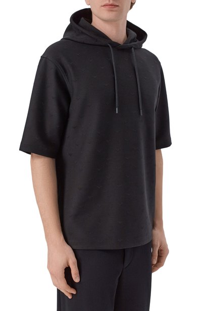 Худи из хлопка и лиоцелла EMPORIO ARMANI, арт. EM005221/AF13700, фото 3