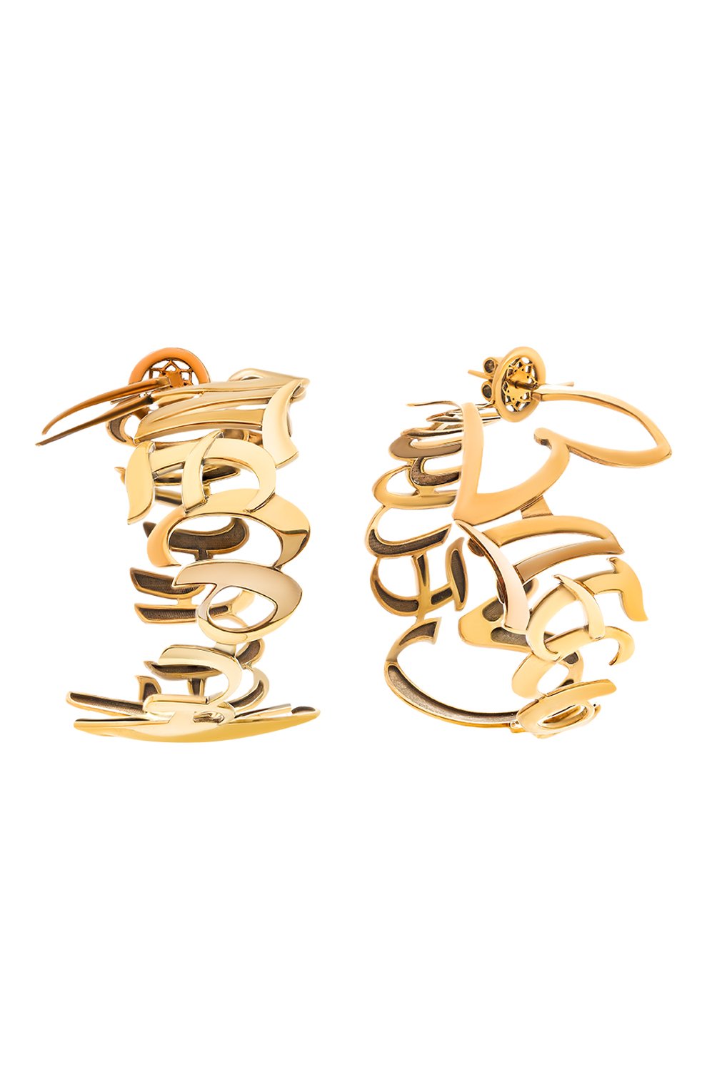 Серьги здесь и сейчас DZHANELLI золотого цвета по цене 92000 руб., арт. 00254, фото 1 Серьги здесь и сейчас DZHANELLI, арт. 00254, фото 1