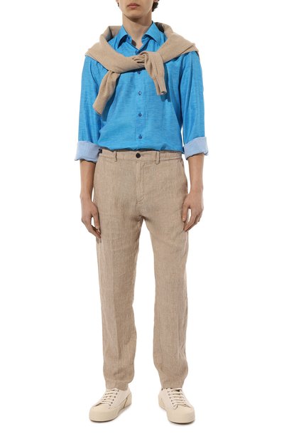 Льняные брюки PAUL&SHARK, арт. 23414041, фото 2