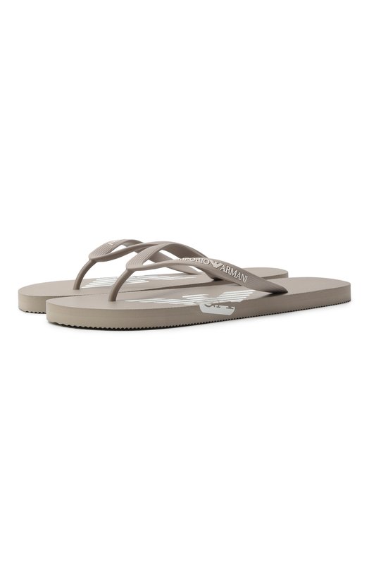 Резиновые шлепанцы Emporio Armani XVQS08/XN746 Бежевый XVQS08/XN746