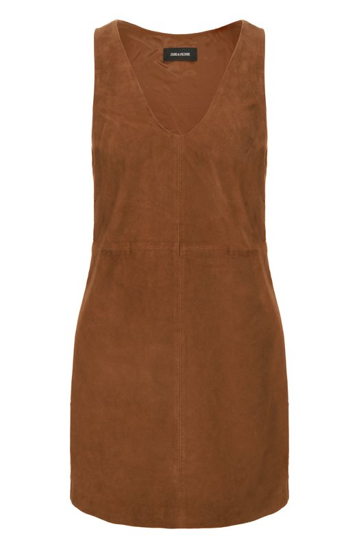 Замшевое платье Zadig and Voltaire RWDR01039 Коричневый RWDR01039