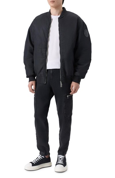 Джоггеры DIESEL черного цвета по цене 39950 руб., арт. A19335/09N90, фото 2 Джоггеры DIESEL, арт. A19335/09N90, фото 2