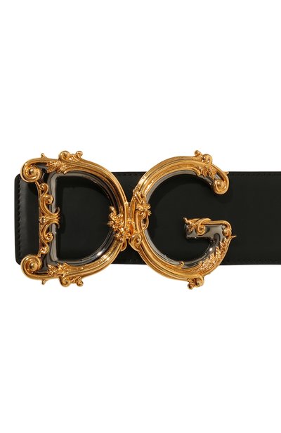 Кожаный ремень DOLCE & GABBANA черного цвета по цене 79950 руб., арт. BE1336/AZ831, фото 4 Кожаный ремень DOLCE & GABBANA, арт. BE1336/AZ831, фото 4