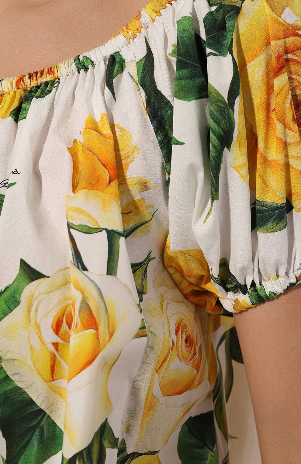 Хлопковая блузка DOLCE & GABBANA, арт. F756UT/FSEHW, фото 5