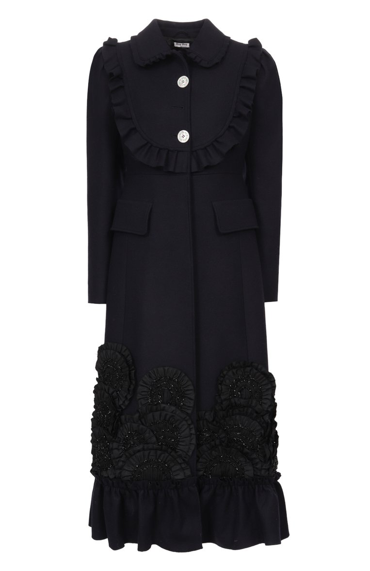 Шерстяное пальто MIU MIU, арт. MS1748-3TE-F0G4F, фото 1