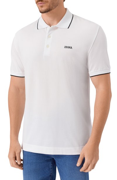 Хлопковое поло ZEGNA, арт. B746/RE7358A5, фото 3