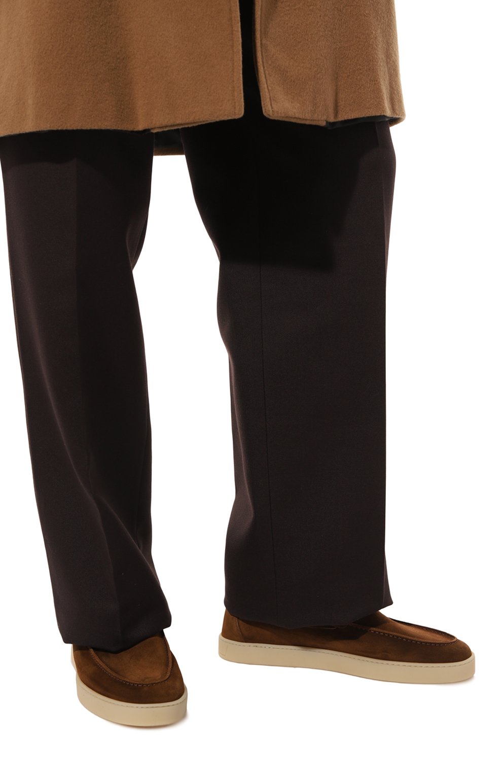 Замшевые слипоны BLU BARRETT коричневого цвета по цене 45200 руб., арт. CLI0-12299.2, фото 3 Замшевые слипоны BLU BARRETT, арт. CLI0-12299.2, фото 3