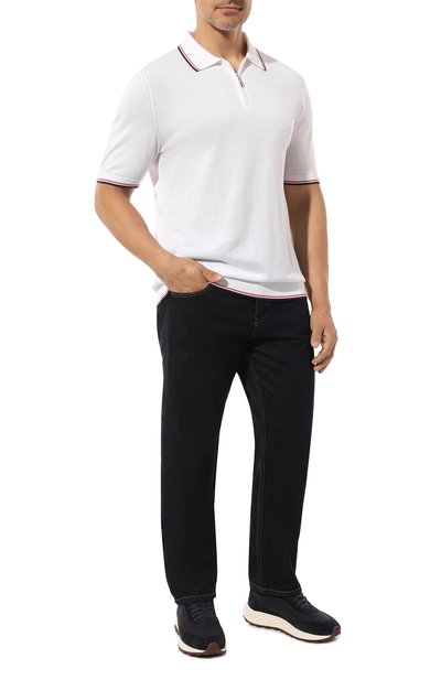 Хлопковое поло ANDREA CAMPAGNA, арт. 93040SR/60, фото 2