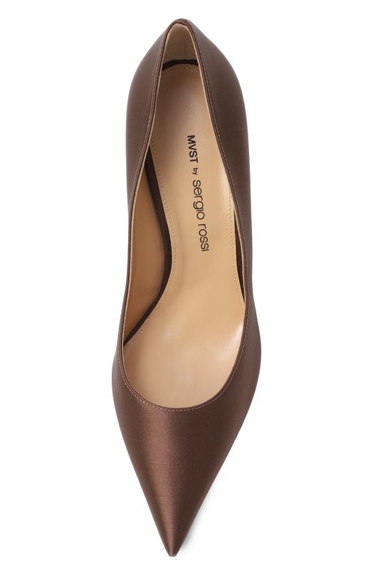 Текстильные туфли MVST by Sergio Rossi MVST B14270-SATIN Коричневый  B14270-SATIN Фото 6