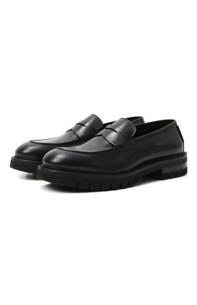Мужские кожаные пенни-лоферы FERRAGAMO, арт. 02A597/788831