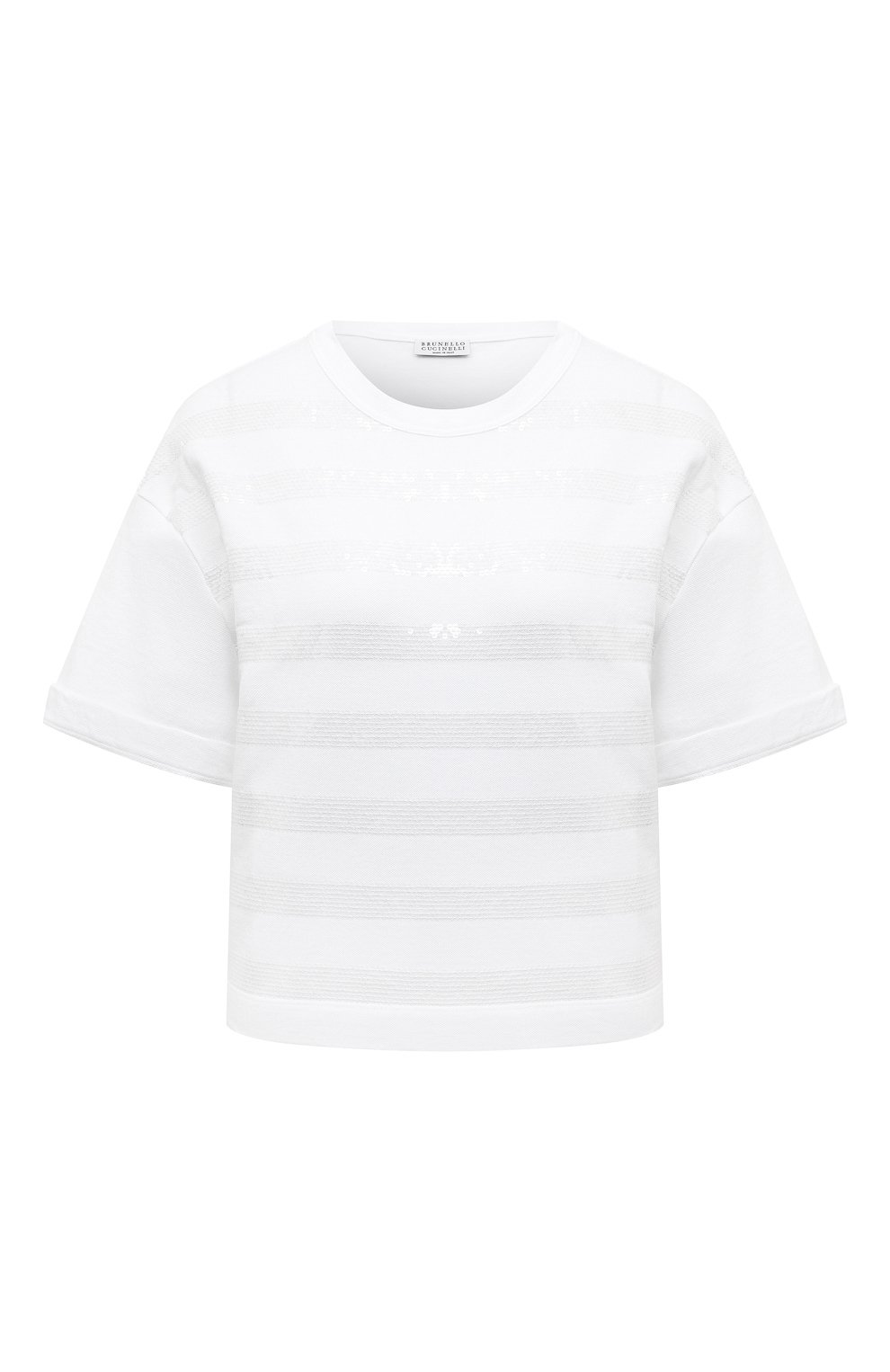 Хлопковая футболка BRUNELLO CUCINELLI, арт. M0T63B1277, фото 1