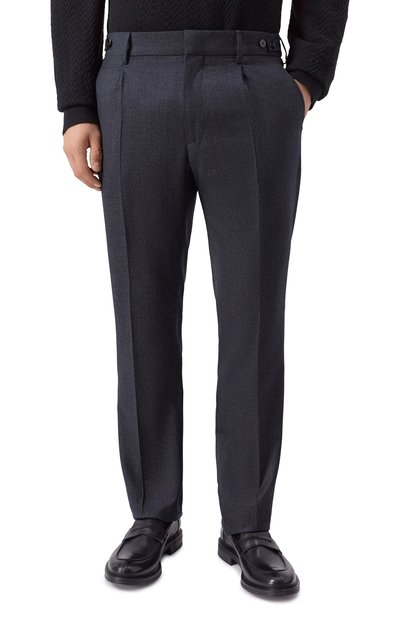 Шерстяные брюки BERWICH темно-серого цвета по цене 41700 руб., арт. BERT0/VB8996, фото 3 Шерстяные брюки BERWICH, арт. BERT0/VB8996, фото 3