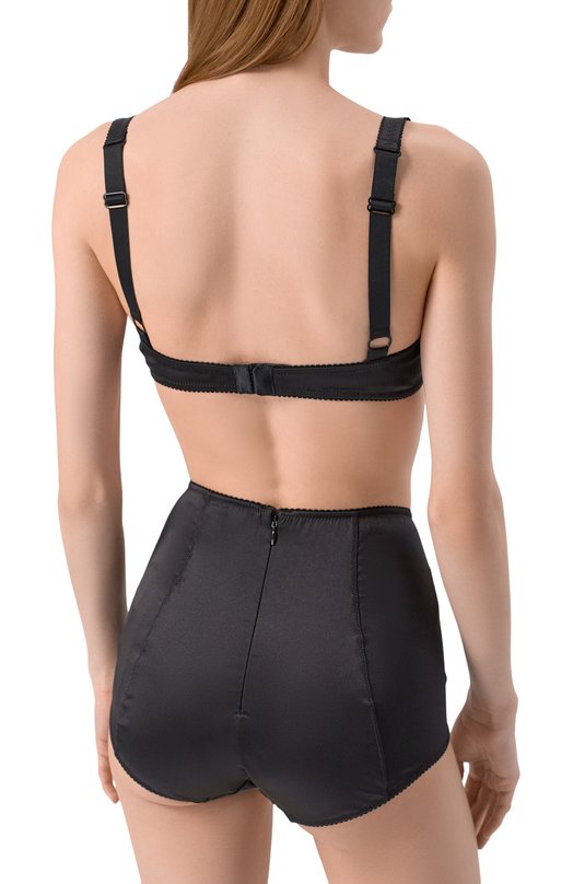 Шелковый бюстгальтер-балконет Dolce & Gabbana 01B12T/0N06G Чёрный  01B12T/0N06G Фото 3
