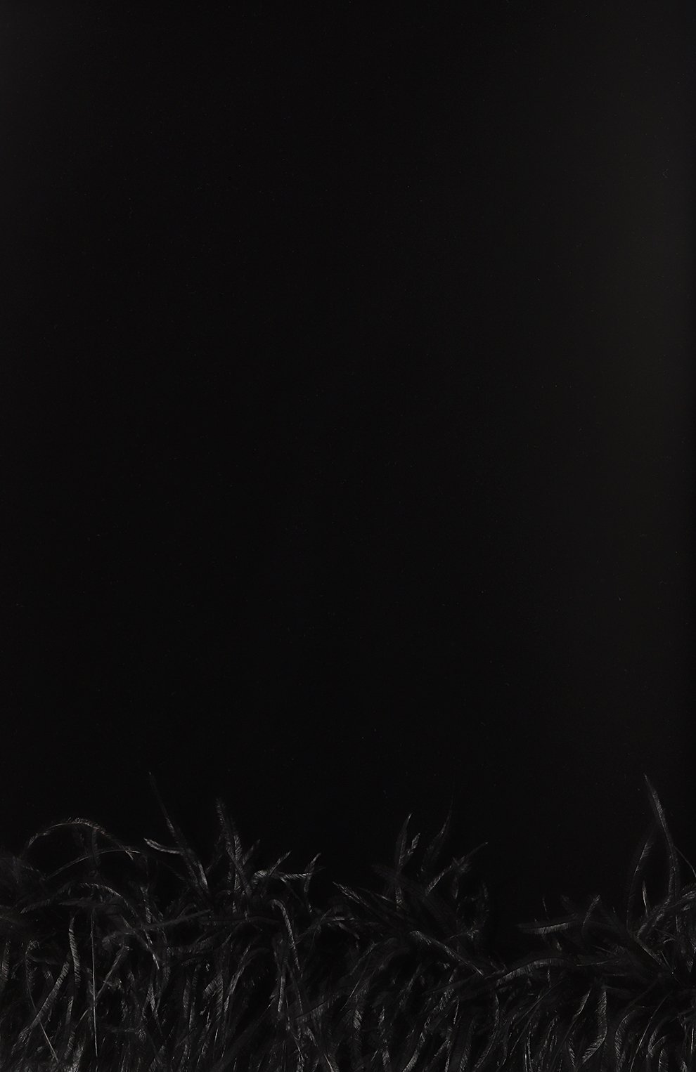 Бархатная юбка с отделкой перьями ALINE, арт. AL141202, фото 5