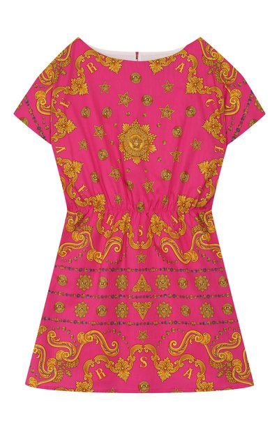 Хлопковое платье VERSACE, арт. YC000089/A232758/4A-6A, фото 1