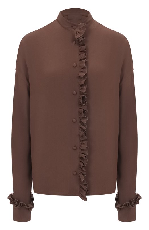 Шелковая блузка MVST M25.1PW.B001/R660 Коричневый M25.1PW.B001/R660
