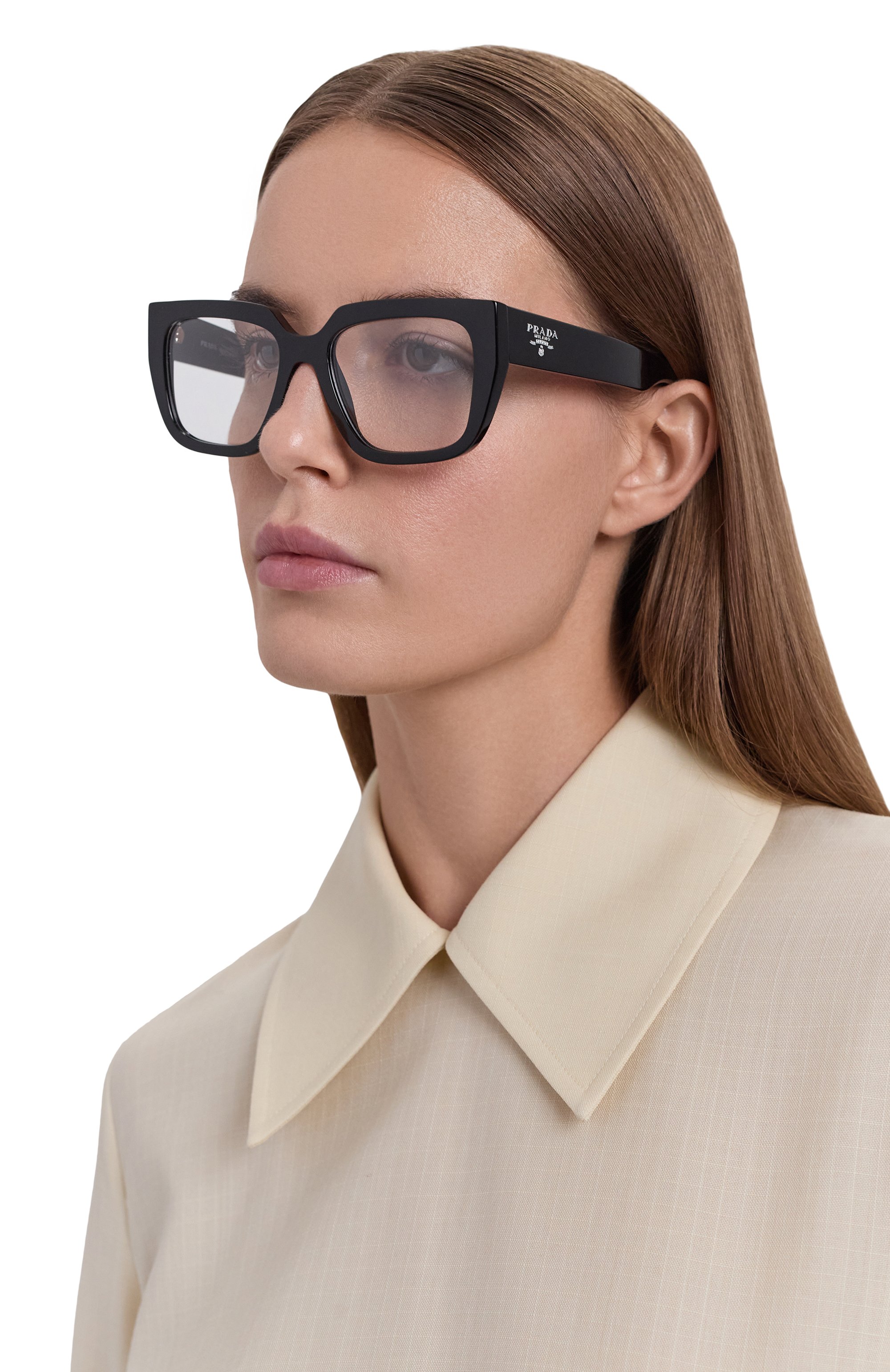 Оправа PRADA черного цвета по цене 44400 руб., арт. A03V-16K101, фото 2 Оправа PRADA, арт. A03V-16K101, фото 2