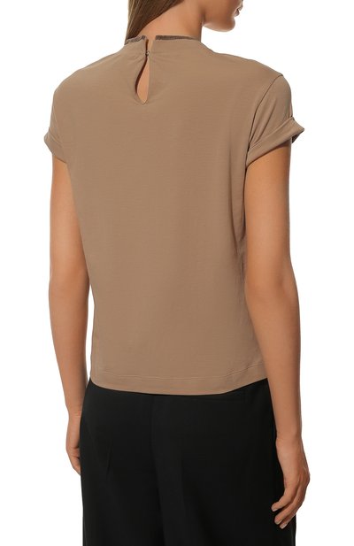 Хлопковая футболка BRUNELLO CUCINELLI, арт. M0T18BD200, фото 4