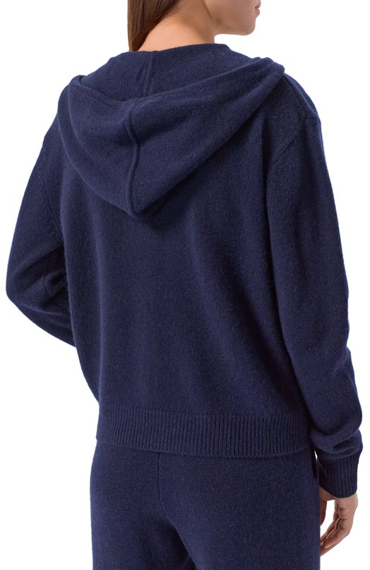 Кардиган из кашемира и шерсти Sporty and Rich CA00264302BL106 Синий  CA00264302BL106 Фото 4