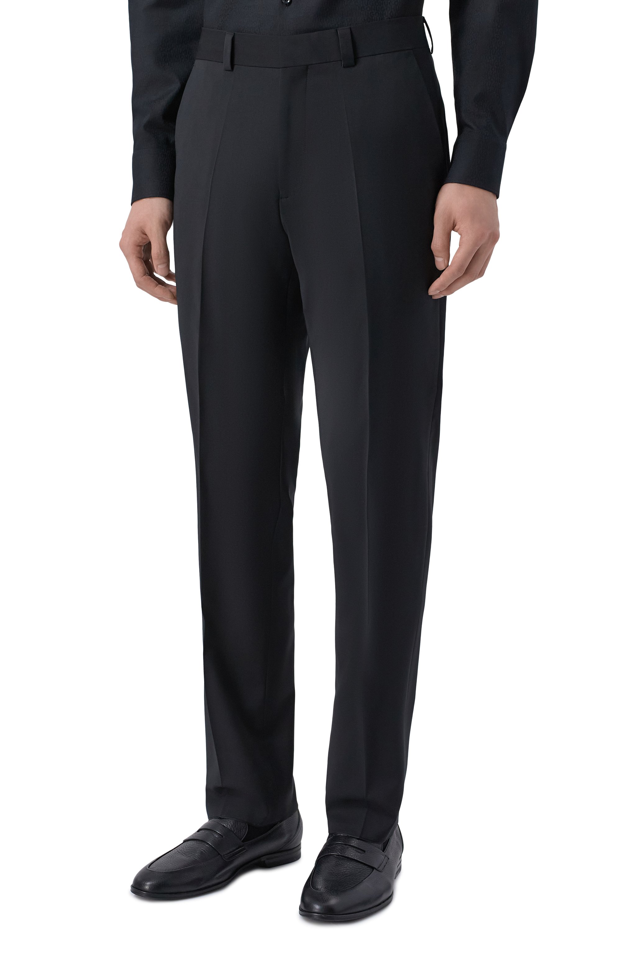 Брюки HUGO черного цвета по цене 16500 руб., арт. 50540150, фото 3 Брюки HUGO, арт. 50540150, фото 3