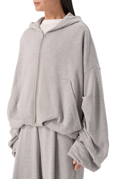 Хлопковая толстовка DRIES VAN NOTEN серого цвета по цене 94950 руб., арт. 131107/4612, фото 3 Хлопковая толстовка DRIES VAN NOTEN, арт. 131107/4612, фото 3