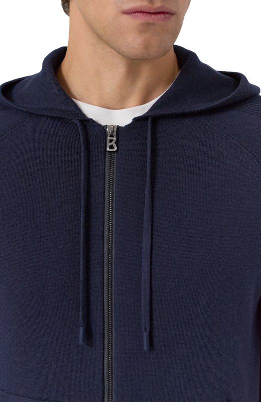 Кардиган из хлопка и шелка Bogner 88469179 Синий  88469179 Фото 5