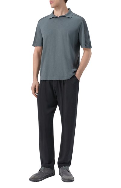 Поло из хлопка и льна TRANSIT, арт. CFUTRC5401, фото 2