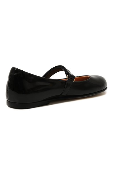 Кожаные балетки RONDINELLA черного цвета по цене 19950 руб., арт. 11744-2G/34-36, фото 3 Кожаные балетки RONDINELLA, арт. 11744-2G/34-36, фото 3