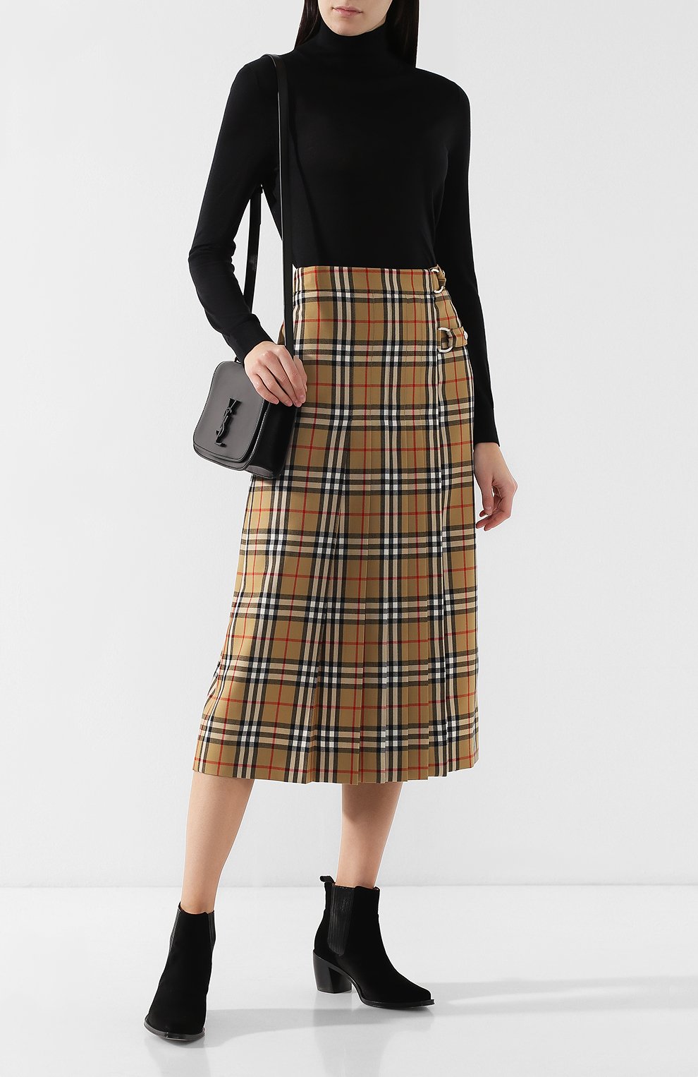 Водолазка из смеси шелка и кашемира BURBERRY, арт. 8003635, фото 2