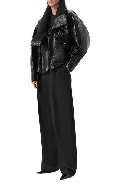 Хлопковое полупальто LANVIN черного цвета по цене 415500 руб., арт. RW-C00023-6378-A26, фото 2 Хлопковое полупальто LANVIN, арт. RW-C00023-6378-A26, фото 2